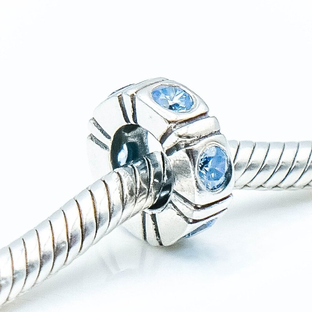 Rare Pandora .925 Sterling Silver With Cubic Zirconia Charm